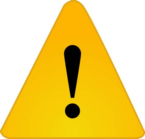Yellow Warning Triangle Clipart Best