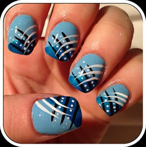 17 Gorgeous Blue Nails Art Pretty Designs