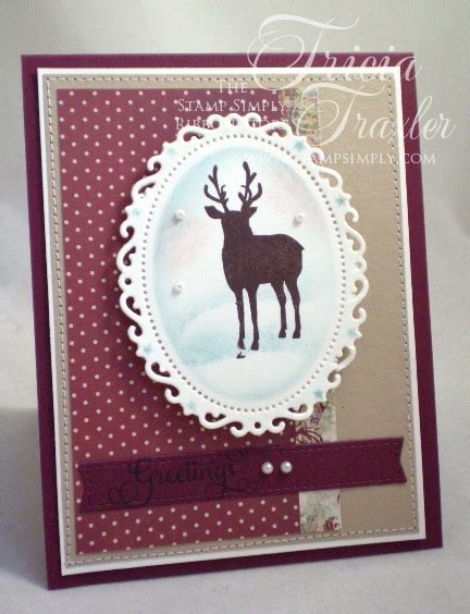 12 Days Of A Cas Christmas 10 Vintage Christmas Deer By Tricia Traxler