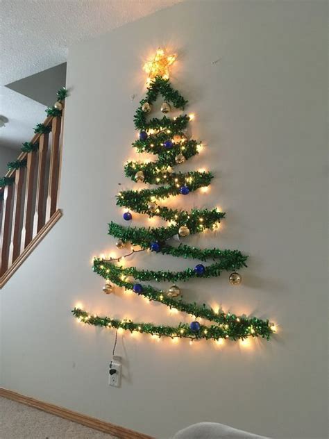 30 Diy Wall Christmas Tree Ideas Thatll Get You To Downsize Now