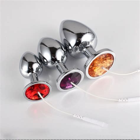 Anal Toys Electro Anal Plug Metal Butt Beads Sex Toys For Couples Adult