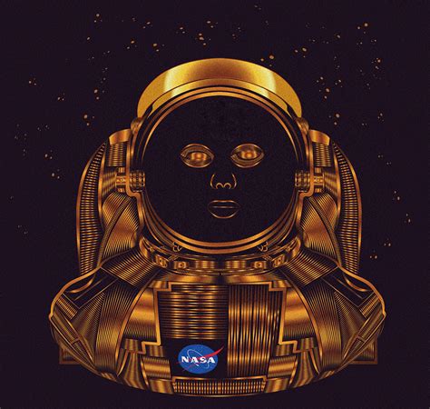 Golden Astronaut On Behance