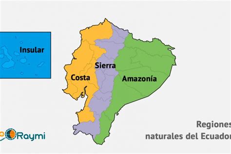 Mapa Del Ecuador Con Sus Regiones Naturales Sierra Costa Amazonia Y Images