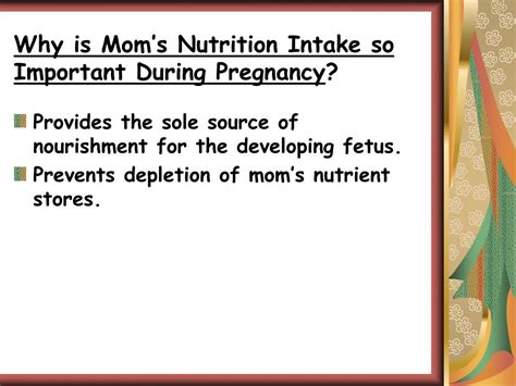 PPT - Prenatal Nutrition PowerPoint Presentation, free download - ID