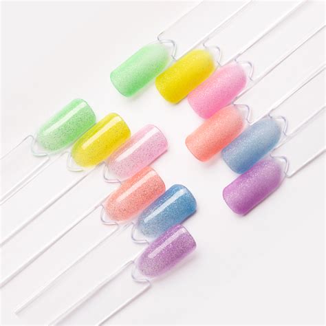 beetles jelly gilitter gel nail polish set 6pcs colors summer rainbow crystal glitter gel