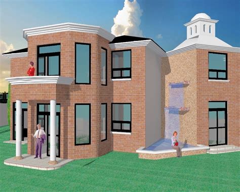 House Duplex House 3d Dwg Model For Autocad Designs Cad