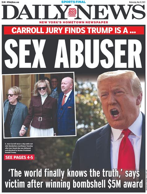 New York Daily News On Twitter Carroll Jury Finds Trump Is A Sex