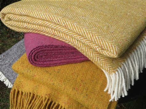 Irish Wool Products Handwoven Wool Throw Greenerme