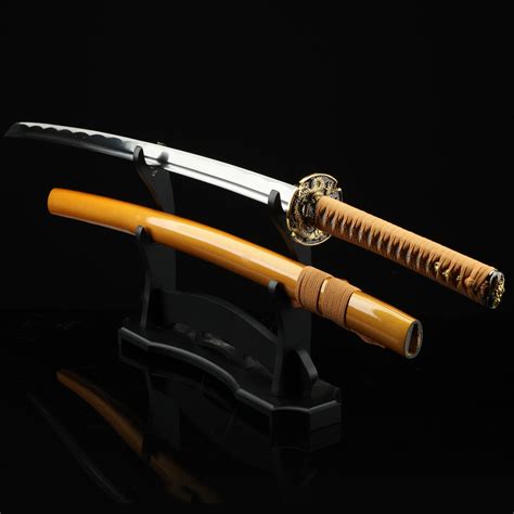 Handmade Gold Dragon Katana Full Tang Real Japanese Samurai Sword