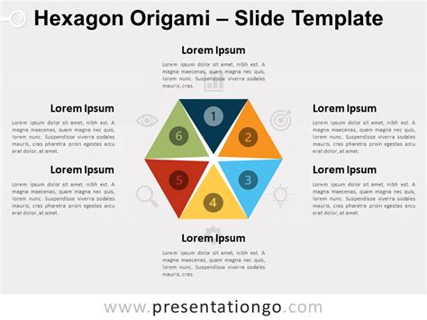 Process Diagram For Powerpoint W Hexagons Presentatio