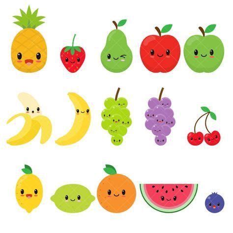 Pin by Екатерина Голосова on карточки Kawaii fruit Cute fruit Happy