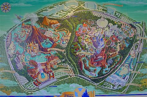 Its main gate is directly adjacent to both maihama station and tokyo disneyland station. Tokyo Disney Resort (2001) | Disney concept art, Disney art, Theme park map
