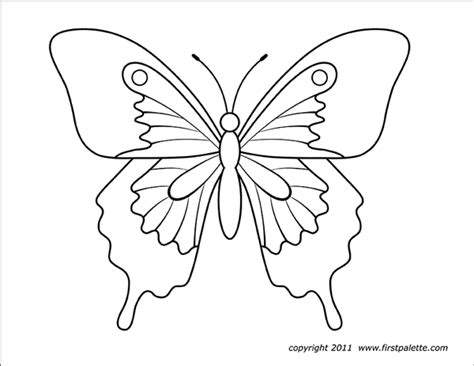 You will need a pdf reader to view these files. Butterflies | Free Printable Templates & Coloring Pages ...
