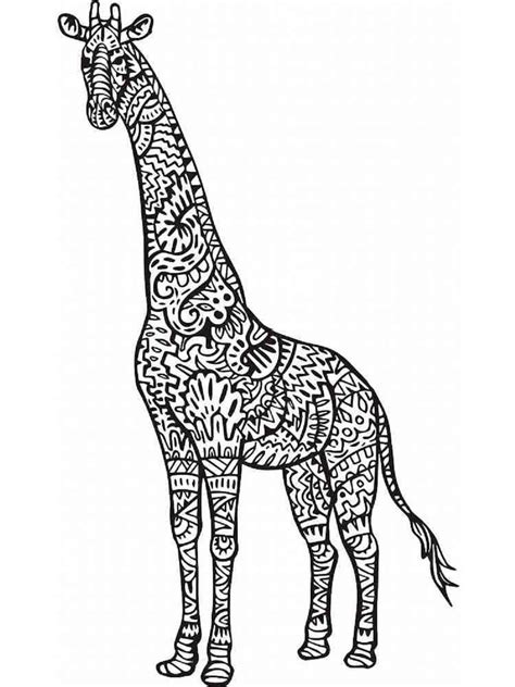 Mandala Giraffe Coloring Page Sheet 5 Download Print Now