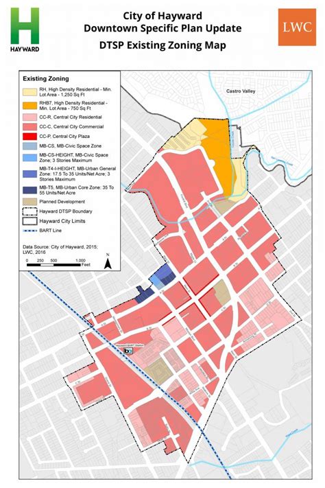 Downtown Specific Plan Project Maps City Of Hayward Official Website