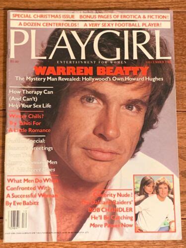 Playgirl Magazine Dec Warren Beatty Interview Bob Chandler Nude My