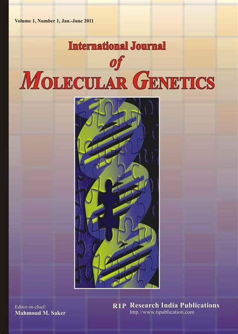 Ijmg International Journal Of Molecular Genetics Computer Science