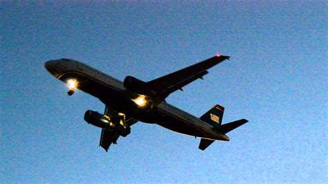 Us Airways A320 Sunset Landing At Phx Youtube