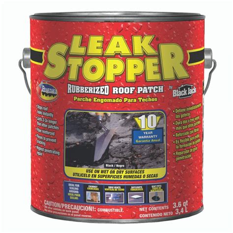 Buy Leak Stopper Rubberized Roof Patch 1 Gallon 100 Flexible Instant Sealant For Built Up