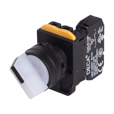 22mm Selector Switch 2 Positions Illuminated Maintained 1nc 10a