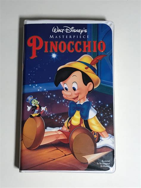 Walt Disneys Masterpiece Pinocchio Vhs Etsy Uk