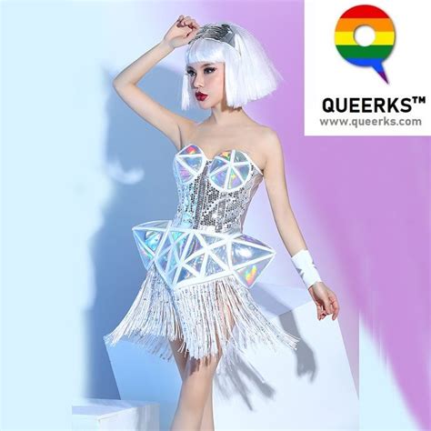 Futuristic Holographic Drag Queen Costume By Queerks Shop Medium