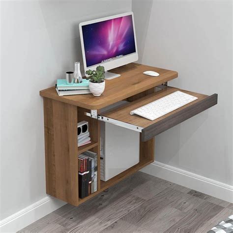 Here are the best minimalist desk setups and simple home office ideas that will give you some inspiration to create the perfect workspace! Computer Tower Wall Mounted Desk Design — Homebnc