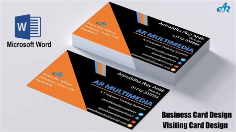 Ms Word Free Template Business Card Wesseed