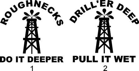 Home Décor Drill Oil Rig Oilfield Roughneck Decal Vinyl Sticker Window