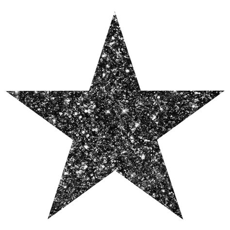 Star Png Black Glitter Star Photo Overlay Star Clipart Etsy