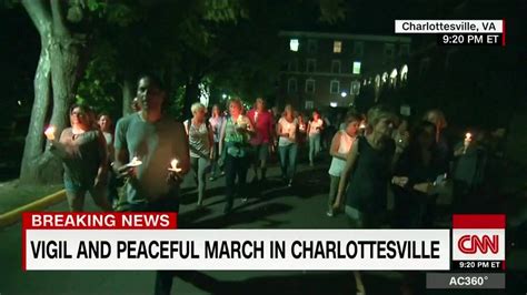 Vigil And Peaceful March Held In Charlottesville A Peaceful March And