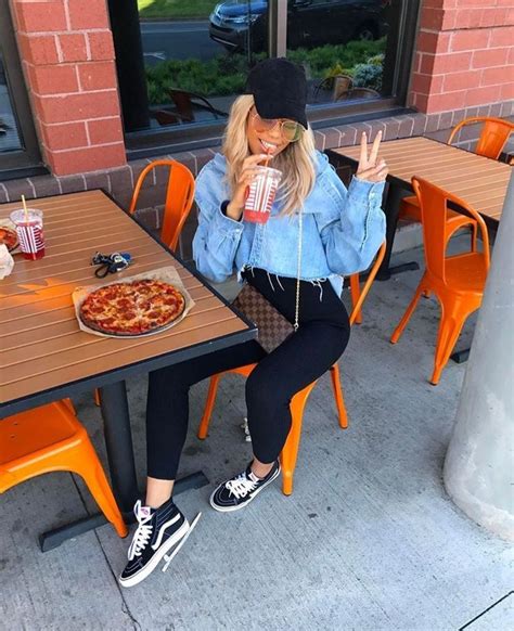 Vans Pizza Summer Fun Instagram Baddie Style Cute Outfits Fashion