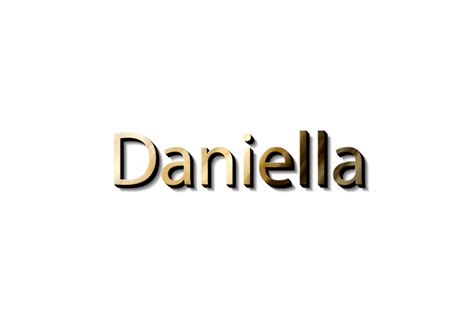 Daniela Nombre 3d 15079643 Png