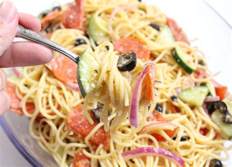 Best spaghetti salad recipe from california spaghetti salad. Italian Spaghetti Pasta Salad - Family Fresh Meals