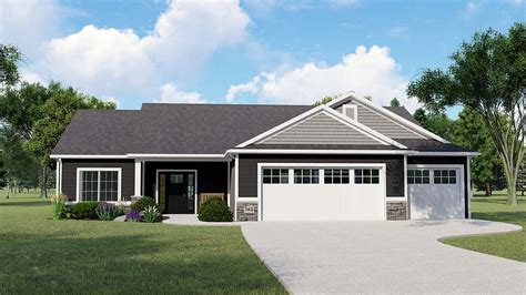 House Plan 41831 Craftsman Ranch Traditional Style House Plan With