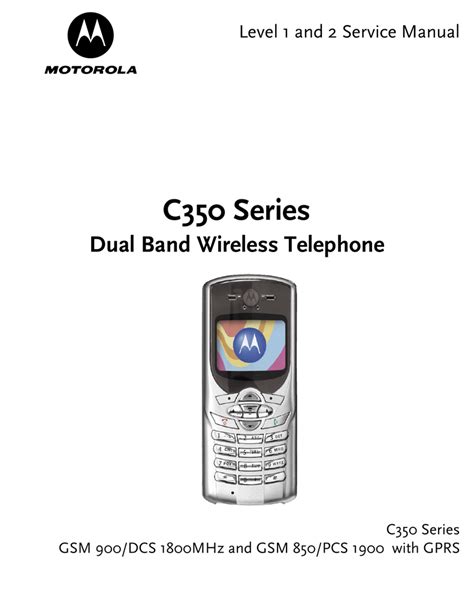 Motorola C350 Series Service Manual Manualzz