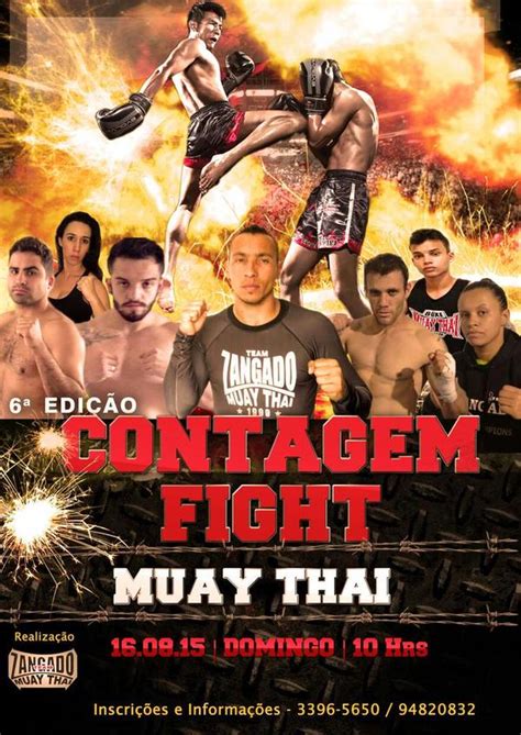 Zangado Team Escola De Muay Thai Vi Contagem Fight De Muay Thai