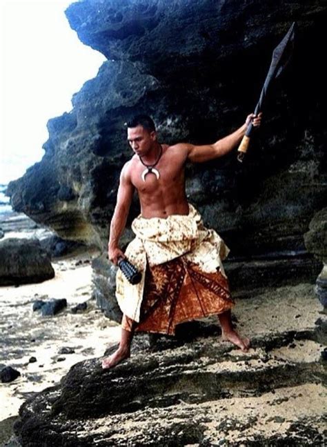 Tongan Warrior Pacificislander Polynesian Men Polynesian Culture