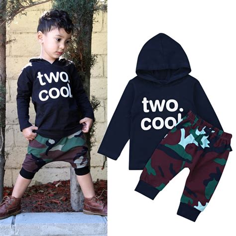2018 Fashion Baby Boys Clothing Suit Camouflage Newborn Baby Boys