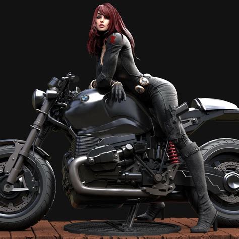 Black Widow Bmw Motorcycle Mars On Artstation At