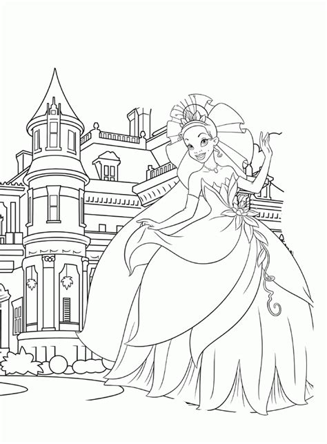 Coloring Pages Disney Castle