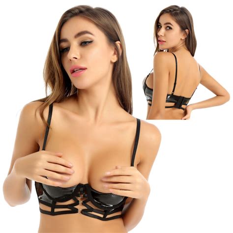 Women Lingerie Cupless Hollow Out Cage Bra Strappy Upper Body Chest Harness Belt Ebay