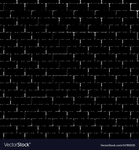 Black Brick Wall Silhouette Royalty Free Vector Image