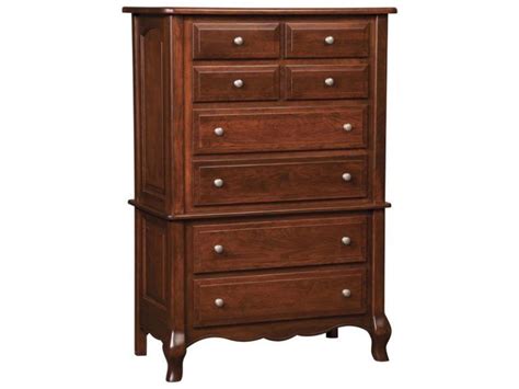 Amish French Country Eight Drawer Chest Brandenberry Amish Furniture