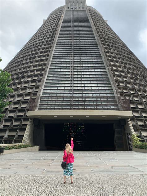 Rio De Janeiro Catherdral In The Shape Of A Pyramid Michelle Knows Travel
