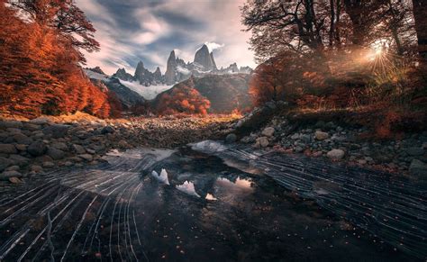 Scarica Sfondi La Natura Montagne Paesaggio Cile Patagonia Stagno