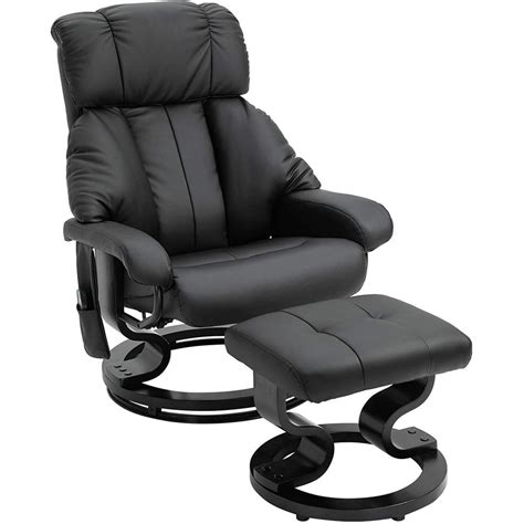 Mecor Massage Recliner Chair Wottoman Pu Leather Swivel Reclining