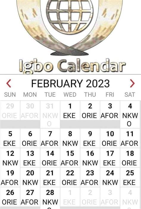 Igbo Calendar For 2023 Out 👌💯 Nanka Cultural Movement Facebook
