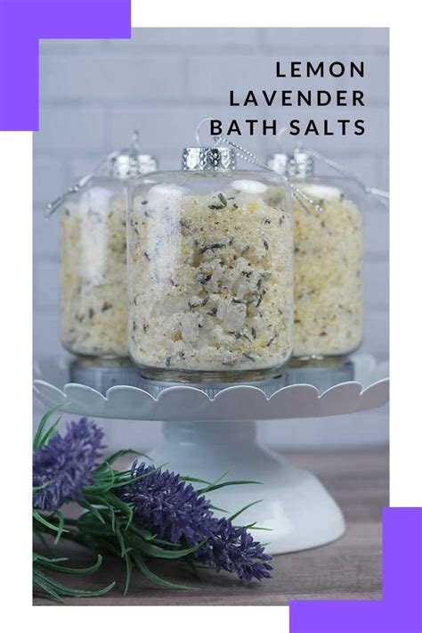 Lemon Lavender Bath Salts In A Jar T Idea Bath Salts Recipe