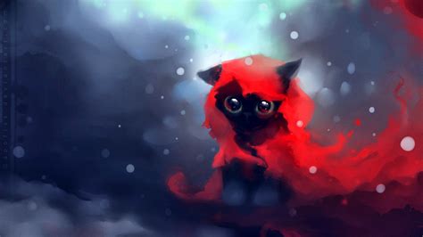 Tapety Kočka Anime Červené Umělecká Díla Apofiss Květ Snímek